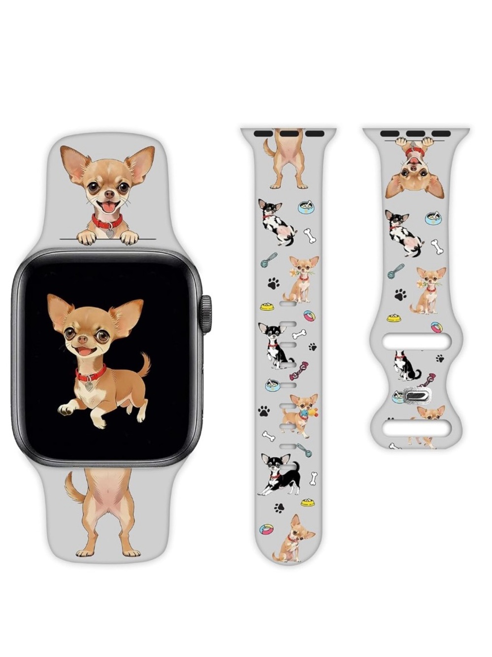 Pet Dog Watch Bands Compatible with Apple Watch 42/44/45/46/49mm for Women